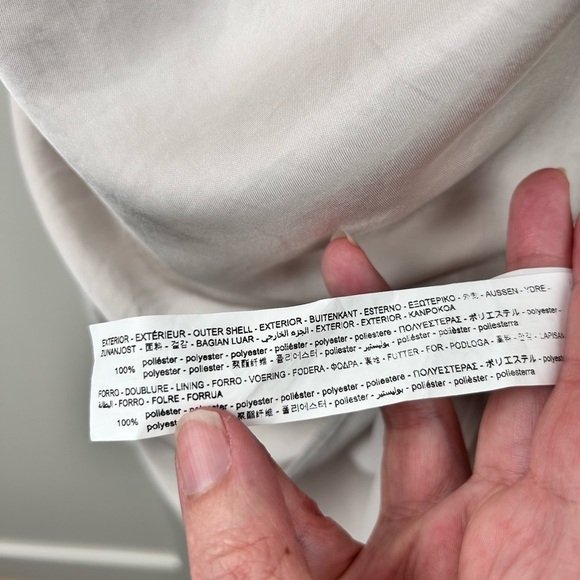 Zara champagne mini slip dress, Med, low back with tie back detail, silky Party - Picture 9 of 9